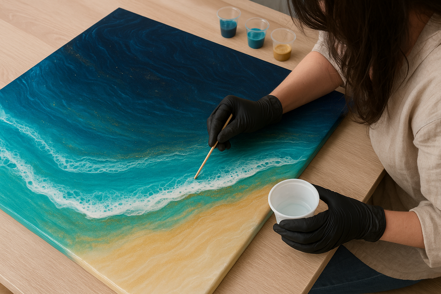 Resin Handmade Painting